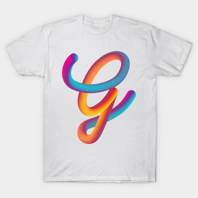 Curly G T-Shirt by MplusC